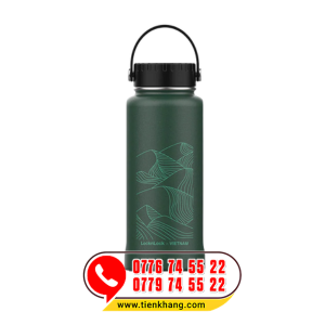 Bình giữ nhiệt Lock&amp;Lock bằng thép không rỉ Riga Tumbler Vietnam Edition 897ml - Màu xanh lá cây
